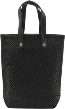 Herm&egrave;s Pre-owned Amedaba Diago PM Wool Leather Handbag - Dames - Vintage Shopper - Zwart - ONE Size - Wol - Vintage