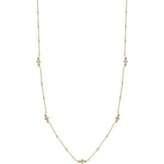 Bony Levy Mykonos Diamond Station Necklace in 18K Yellow Gold at Nordstrom Rack