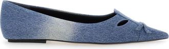 Marc Jacobs Ballerina Platte Schoenen - Dames - Ballerinas - Blauw - 40 EU - Katoen - Schoenen