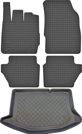 OEM Juego De Alfombrillas De Goma Para Coche Y Alfombrilla Para Maletero Para Ford Fiesta Vi Hatchback (octubre De 2008 A Junio De 2017)