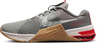 Nike DO9328-005 Metcon 8 Men Flat Pewter/Phantom-Gum MED Brown UK 7