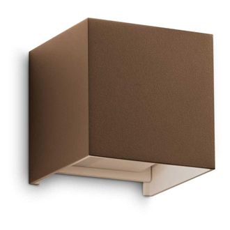 Ideal Lux Applique Da Parete Contemporaneo Atom Alluminio Coffee Led 12W 3000K Ip54