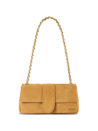 Jacquemus Brown Camel Suede Flap Top Bag