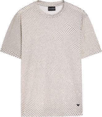 Emporio Armani Printed Jersey T-shirt - White - XL