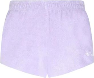 MC2 Saint Barth Short Shorts, female, Purple, Size: S Womens Cotton Terry Pull-On Shorts