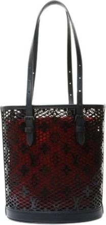 Louis Vuitton Pre-owned Bucket Bags, female, Black, Size: ONE SIZE Pre-owned Canvas Bucket Bag