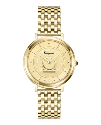 Ferragamo Minuetto Leather Watch