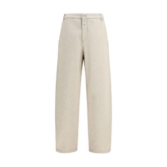 Jacquemus Beiger Katoenen Casual Broek