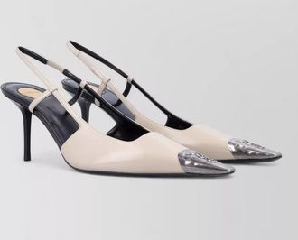 Saint Laurent leather slingback pumps