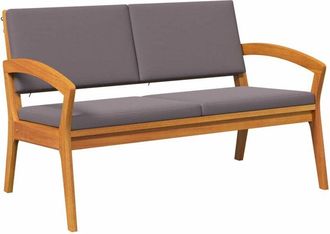 vidaXL Banco De Jard&iacute;n Marr&oacute;n Madera Maciza De Acacia Vidaxl