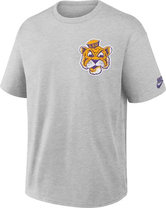 Nike LSU Legacy Max90 Nike Mens College T-Shirt in Grey | 04T606GLOV-612