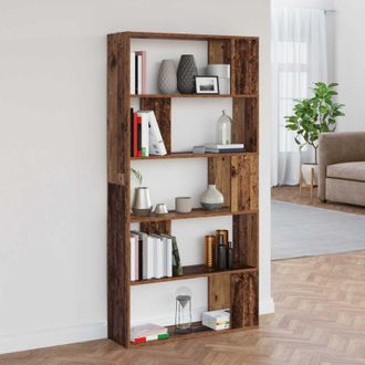 vidaXL vidaXL Armadio per Libri Legno vecchio 80 x 24 x 159 cm