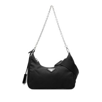 Prada Pre-owned Prada Saffiano Trimmed Re Nylon Re Edition 2005 Satchel Ladies BEZPY9MKSJVPB6WD