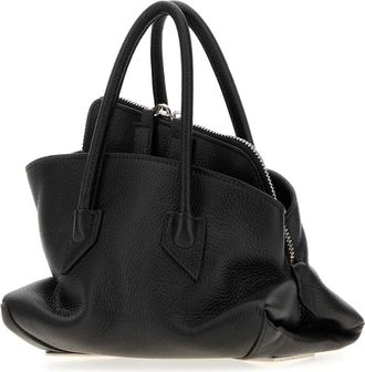 The Attico Womens Black Leather Mini La Passeggiata Handbag Borse A Mano Bag
