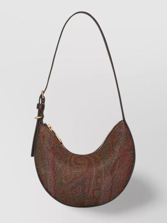Etro compact paisley hobo bag with adjustable strap