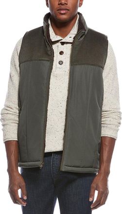 Weatherproof Vintage Sherpa Lined Mixed Media Puffer Vest