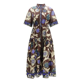 Alemais Jasper Shirtdress - Dames - Jurken - Veelkleurig - Maat: 2XS Katoen
