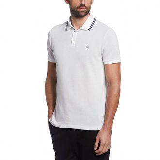 Original Penguin Birdseye Pique Polo - Plus In Bright White