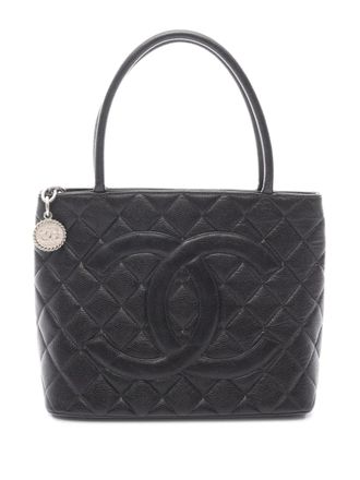 Chanel 2000-2002 Caviar Medallion shopper - Zwart