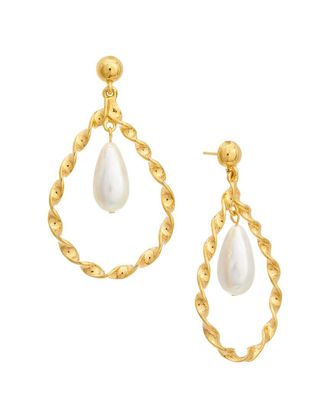 Oscar De La Renta Oscar De La Renta Twisted Drop Earrings