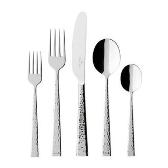 Villeroy & Boch Blacksmith 60-Piece Flatware Set in Gift Box in Silver/platinum at Nordstrom
