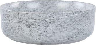 Beliani Beliani - Bathroom Countertop Round Ceramic Wash Basin 370 mm Matt Grey Gudar