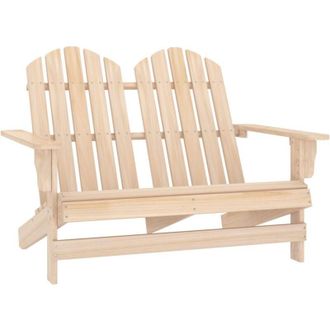 vidaXL Silla De Jard&iacute;n Adirondack 2 Lugares