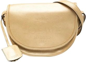 Loewe Pre-owned Cross Body Bags, female, Yellow, Size: ONE SIZE Pre-owned Leather Crossbody Bag