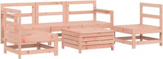vidaXL 6 Piece Garden Sofa Set Solid Wood Douglas Fir vidaXL