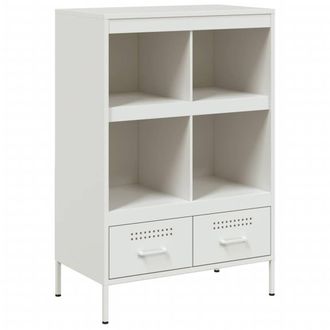 Berkfield Home Highboard White 68x39x101.5 cm Steel