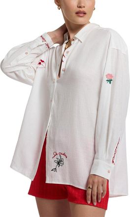 Robert Graham Linen-Blend Lola Woven Shirt