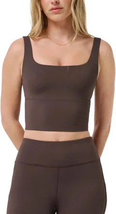 Travis Mathew Moveknit Sleeveless Bonded Tank Top In Coffee Grounds