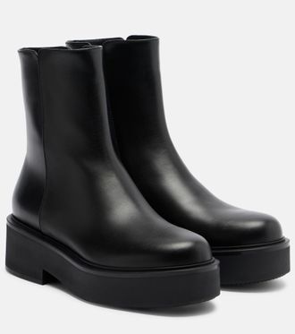 Gianvito Rossi Botines con plataforma Hiro de piel