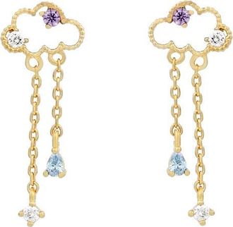 Girls Crew Reigning Clouds Drop Earrings in Gold at Nordstrom