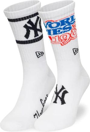 New Era Ondergoed, unisex, Wit, S, Katoen, World Series Crew Sokken 2-Pack