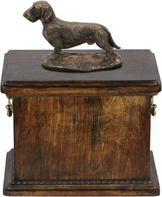 OEM Teckel De Pelo Duro - Urna Para Cenizas De Perro, Urna Con Estatuilla, Urna Elegante De Estilo Cl&aacute;sico De Art-dog
