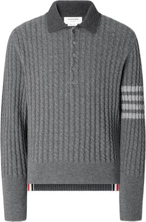 Thom Browne 4-Bar Polo Shirt