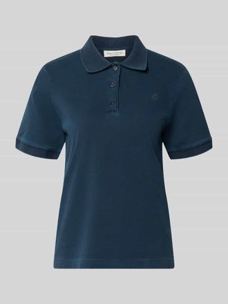 Marc O'Polo Regular Fit Poloshirt aus Baumwoll-Mix in Marine, Gr&ouml;&szlig;e XXL