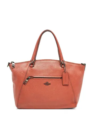 Coach Prairie leren shopper - Bruin