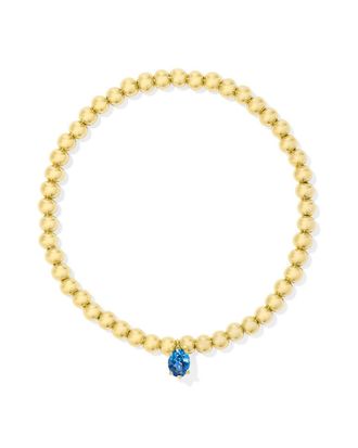 Kendra Scott Womens Cailin Stretch Bracelet In Gold Cobalt Blue Crystal
