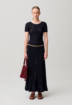 Claudie Pierlot Top crochet manches courtes