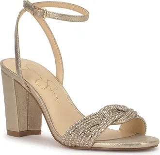 Jessica Simpson Siena Sandal in Light Gold at Nordstrom, Size 8.5