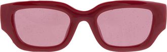 Gucci Red Glitter Cat Eye Ladies Sunglasses GG1558SK 005 51