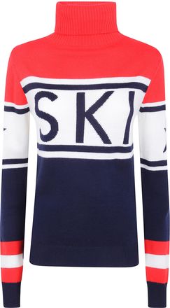 Perfect Moment Sweater Red And Navy Schild