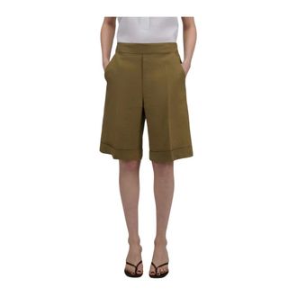 Xacus Casual Shorts, female, Green, Size: 2XL Bermuda n Lino