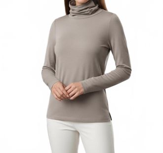 Henriette Steffensen High Neck Knit Top In Kit