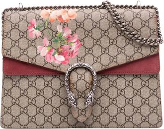 Gucci Pre-owned Floral Print Shoulder Bag - Dames - Vintage Schoudertas - Bruin - ONE Size - Vintage