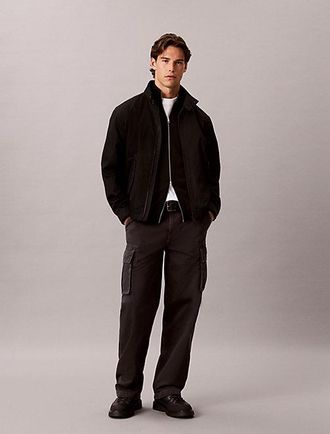Calvin Klein Pantalones Cargo Holgados De Sarga De Algod&oacute;n