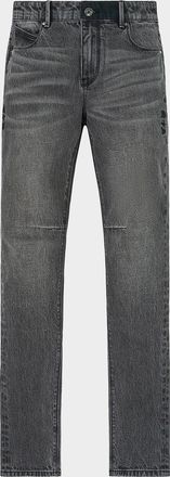 Rta Exodus Bryant Logo-Embroidered Skinny Jeans