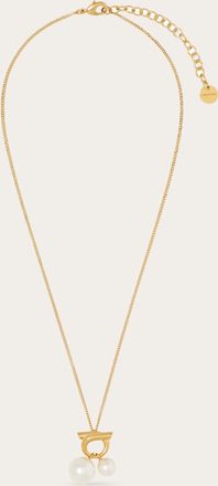 Ferragamo Donna Collana con doppie perle Oro
